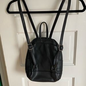 Miniature black book bag (12” tall)